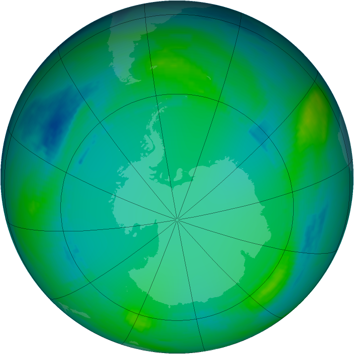 Ozone Map 1987-07-18